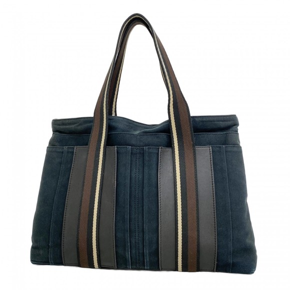 Hermes Hermès Troca Horizontal MM Tote Bag, Canvas, Black, Women's - Picture 1 of 11